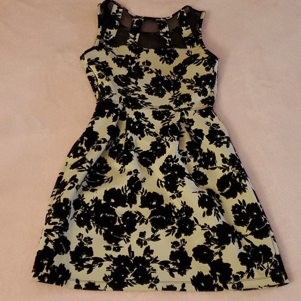 Sweet Storm Tan and Black Dress